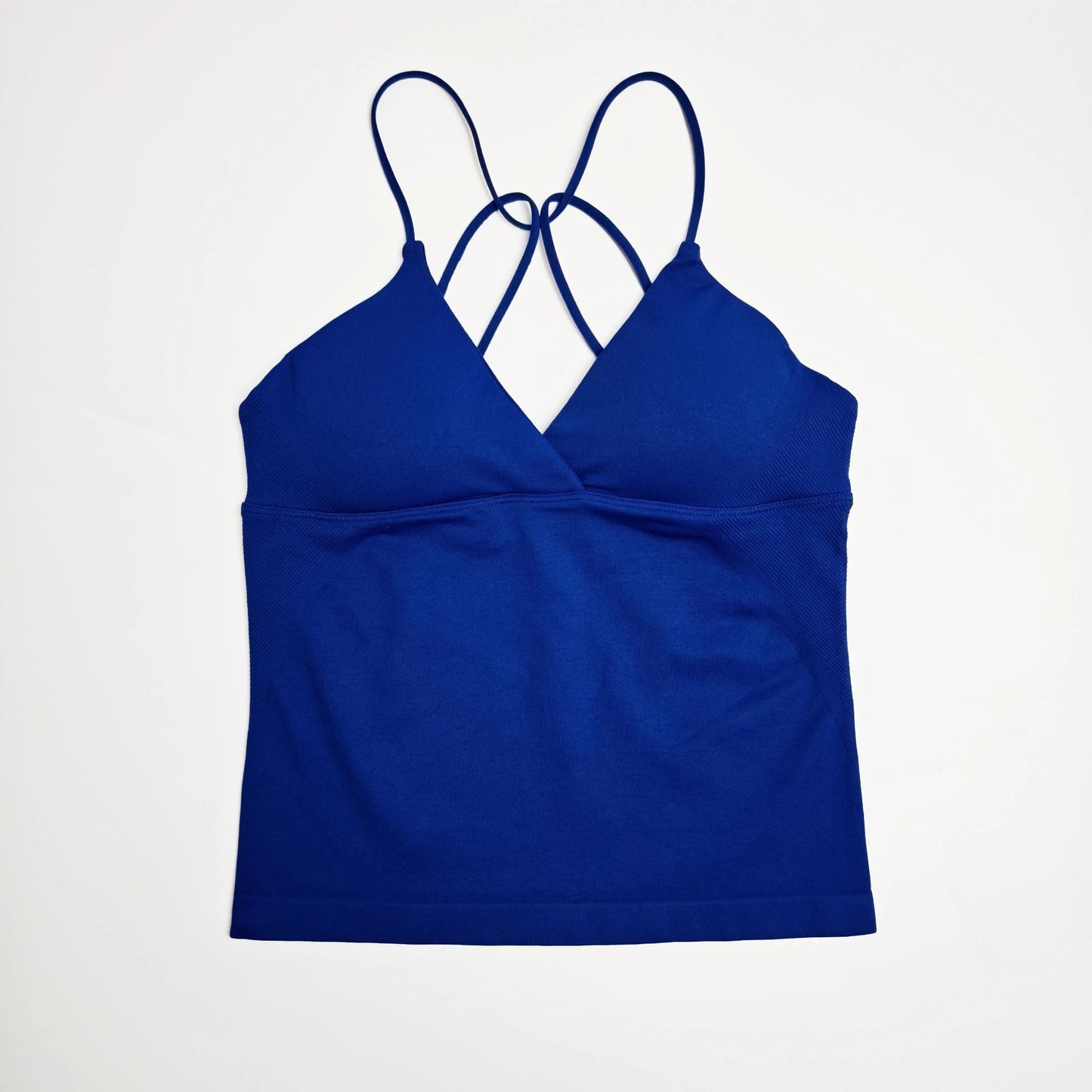NCLAGEN Vision Twist Front Longline Top Women Seamless Yoga Tank