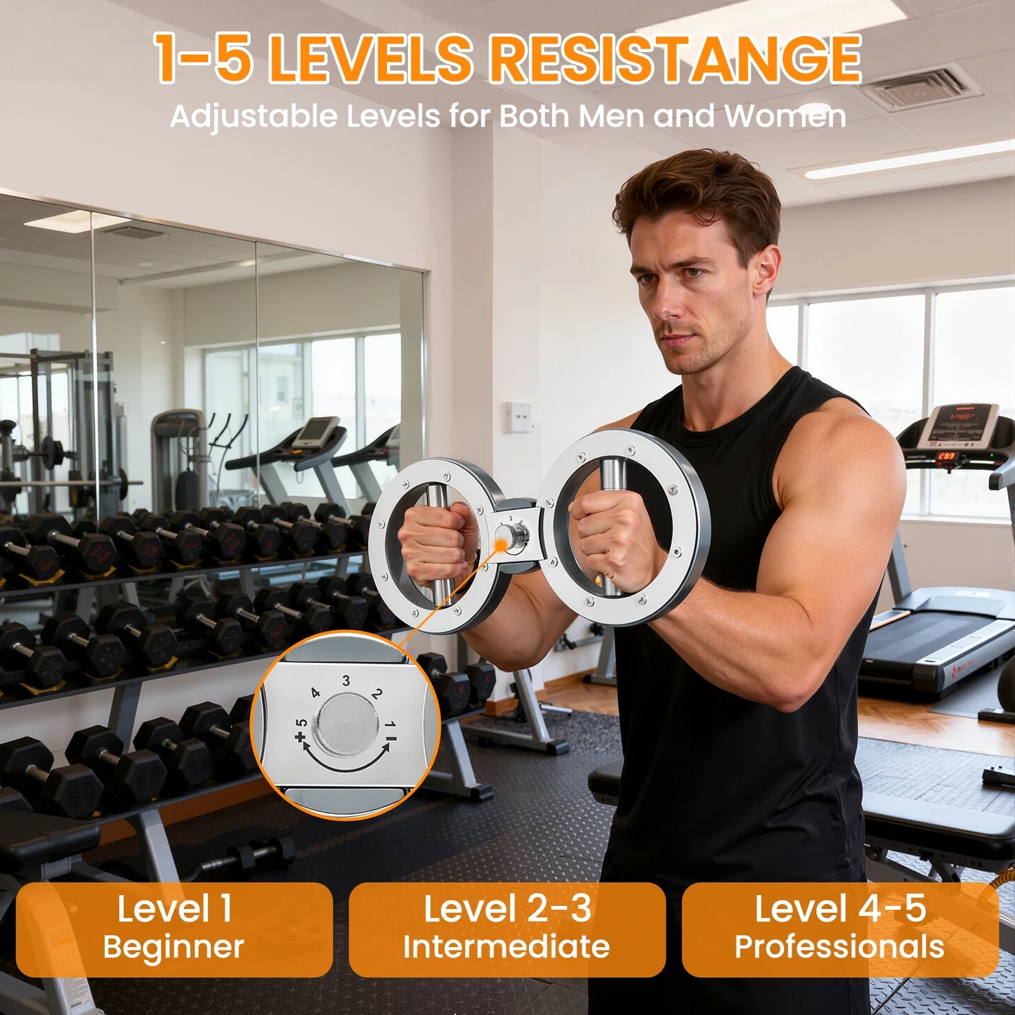 Rotator Machine Forearm Exerciser Grip Strength Trainer
