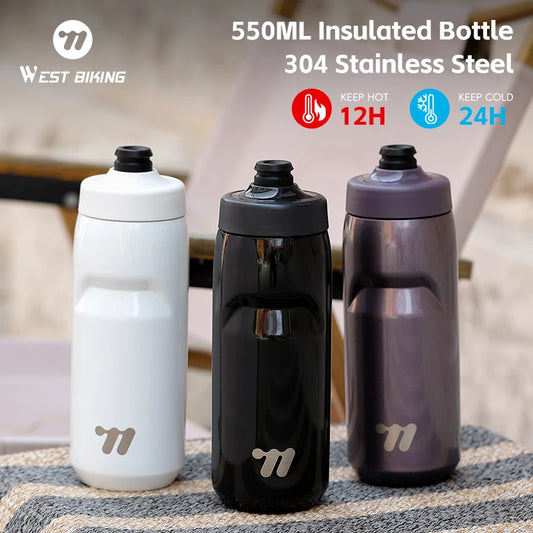 West Biking Insulated Cycling Water Bottle Vacuum Flask