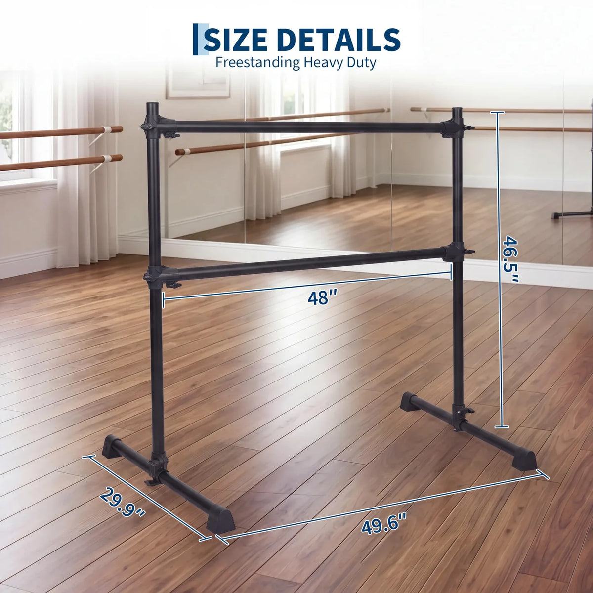 Freestanding Ballet Barre For Dance Practice And Pilates Stretching