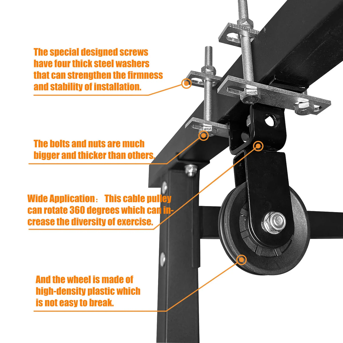 MARSAFIT Cable Pulley System For Home Gym Strength Training