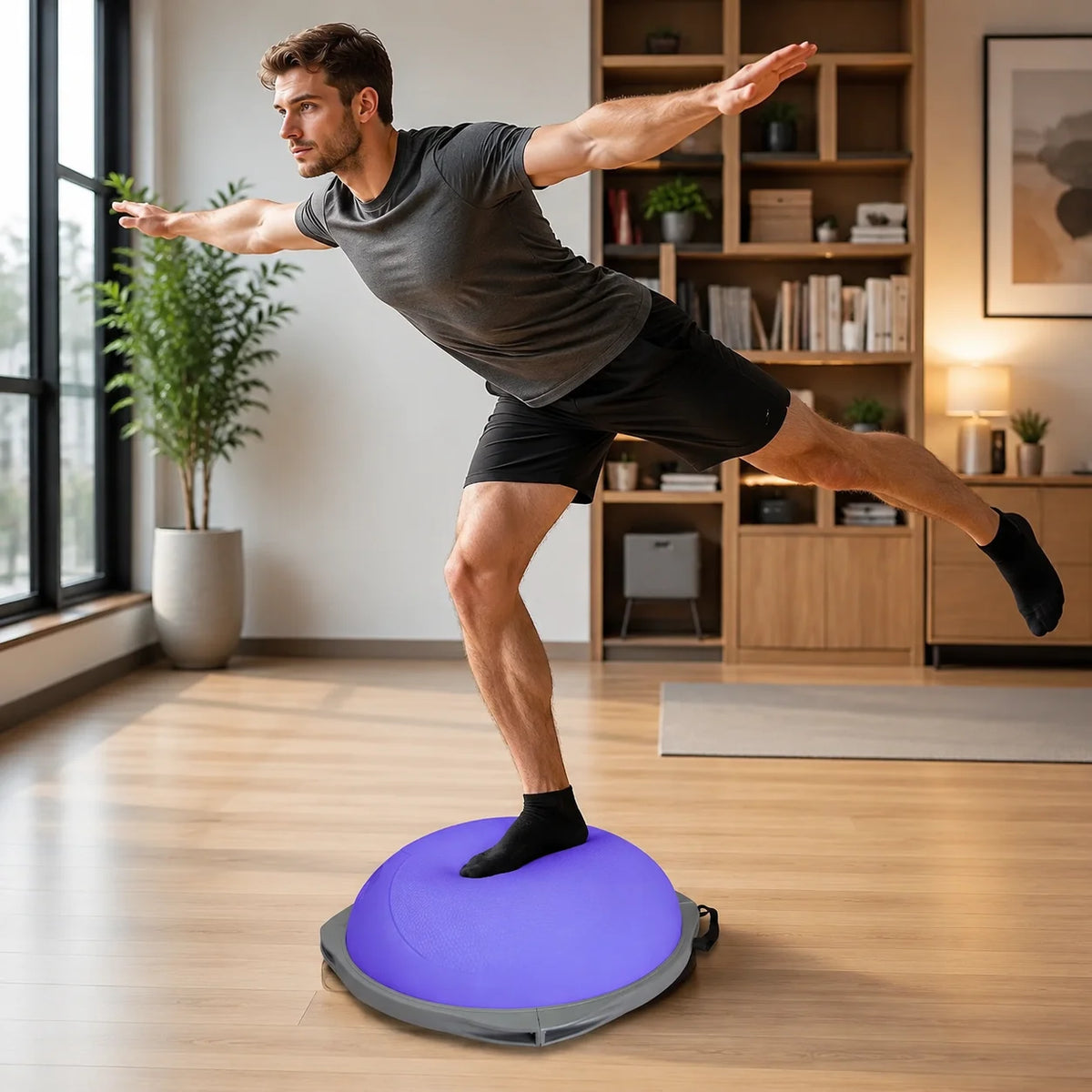 Half Balance Ball Trainer For Home Gym Core Training