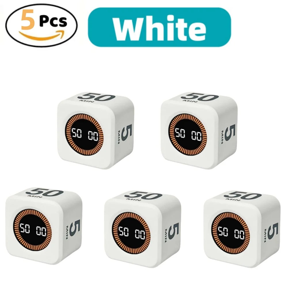 Pomodoro Timer LED Display Silent Eco Friendly Kitchen Timer