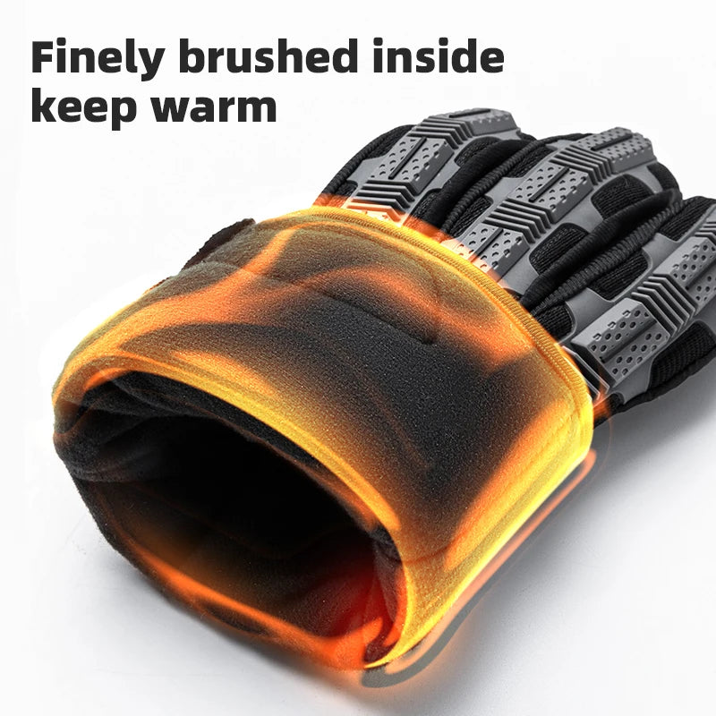 Rockbros Gel Padded Full Finger Cycling Gloves For Motorcycle Riding