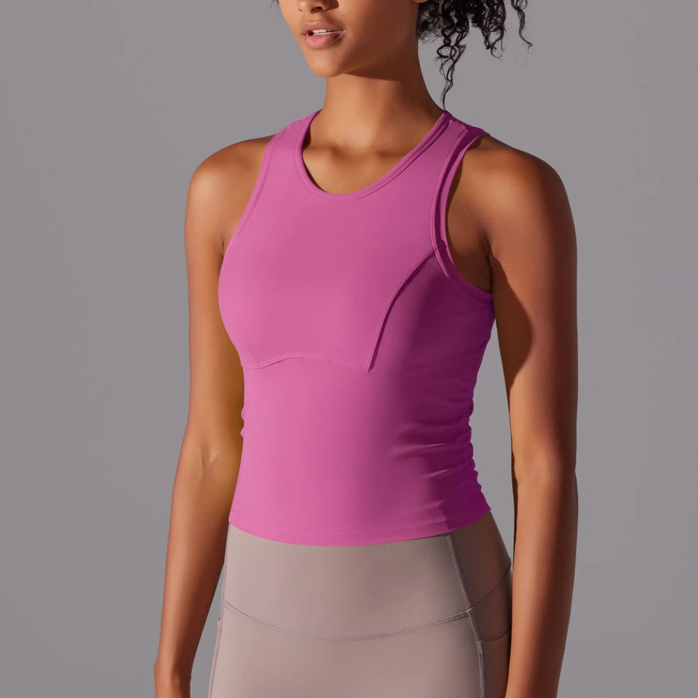 MIML Womens Nylon DoubleSided Sports Vest For Running And Yoga