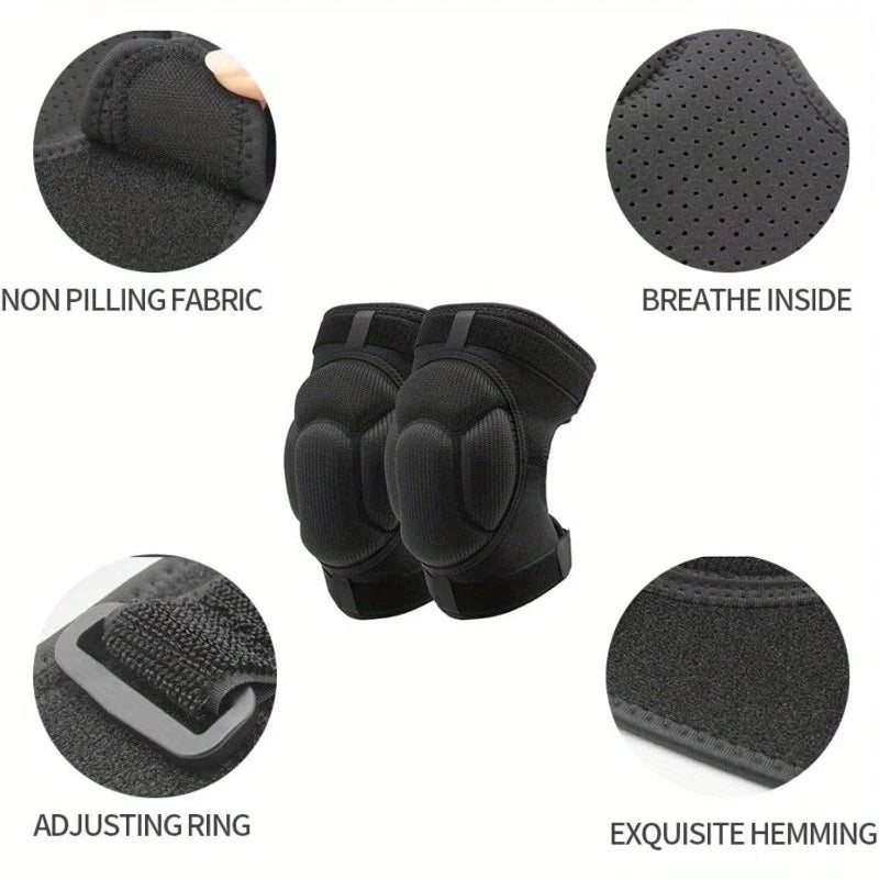 Breathable Adjustable Thickened Soft Knee Pads for Gardening
