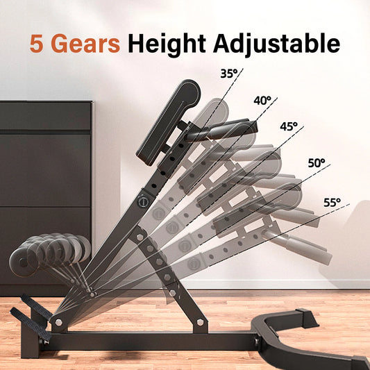 Roman Chair Back Extension Bench Folding Hyperextension For Lower Back