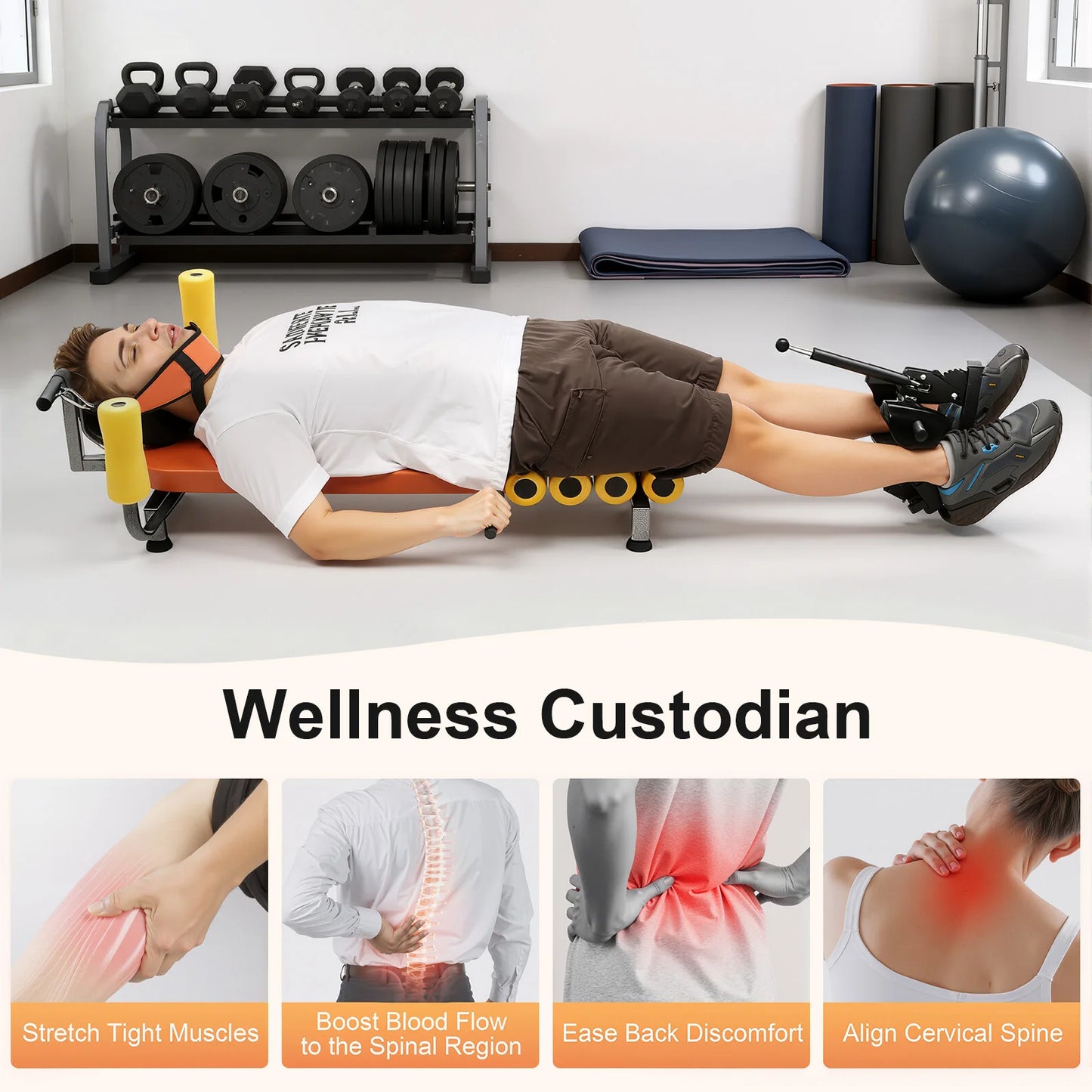 Inversion Table and Training Benches With Neck Stretcher