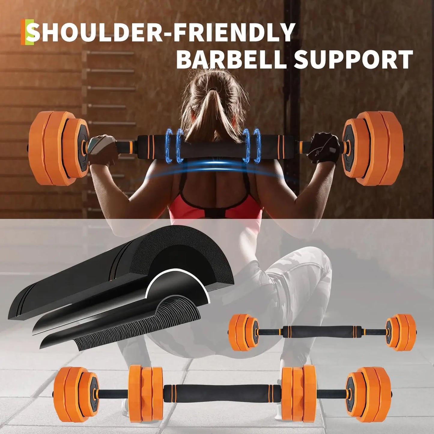 Adjustable Dumbbells 44 Lbs 4 In 1 Home Gym System