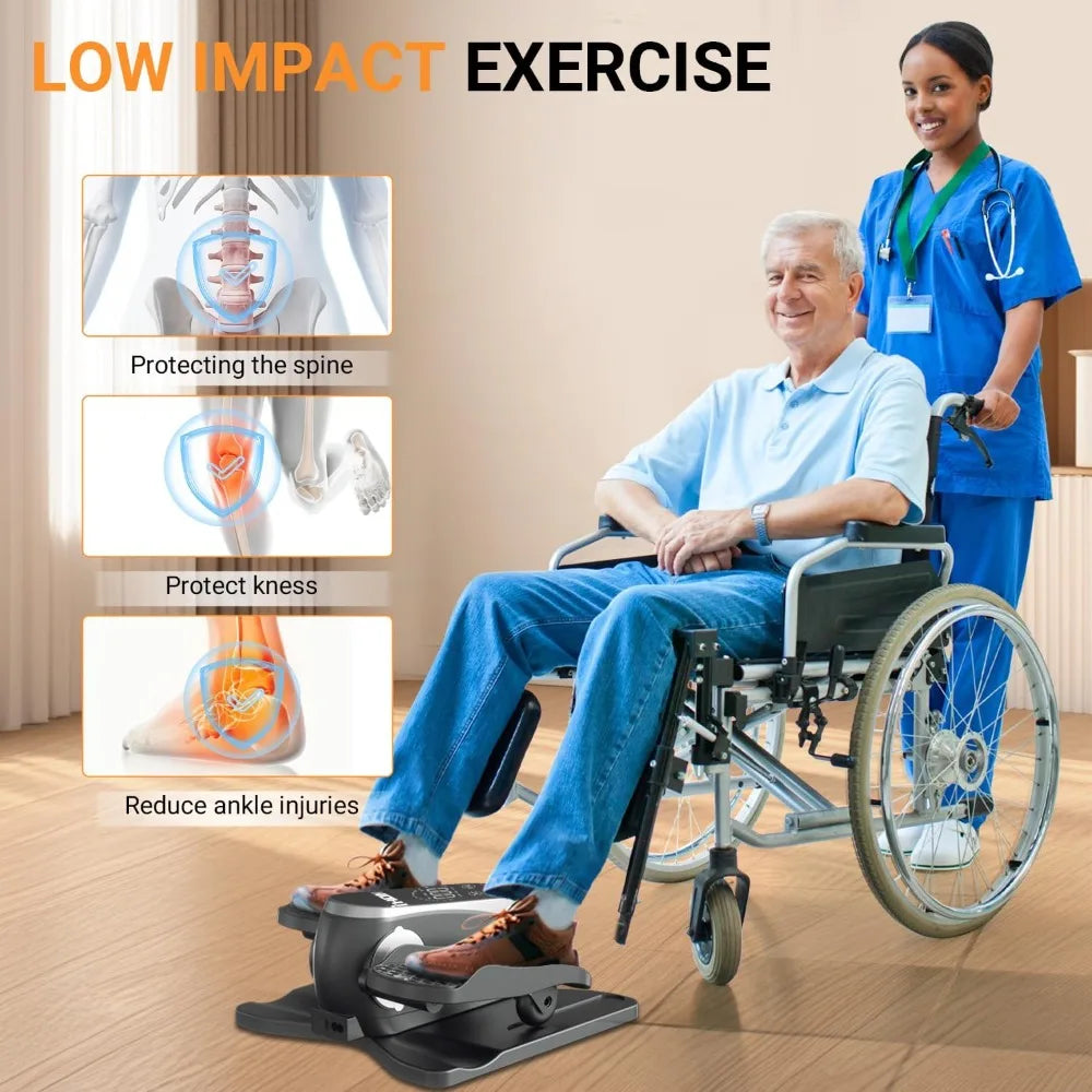 YTYIN Under Desk Elliptical Machine With Monitor And Remote