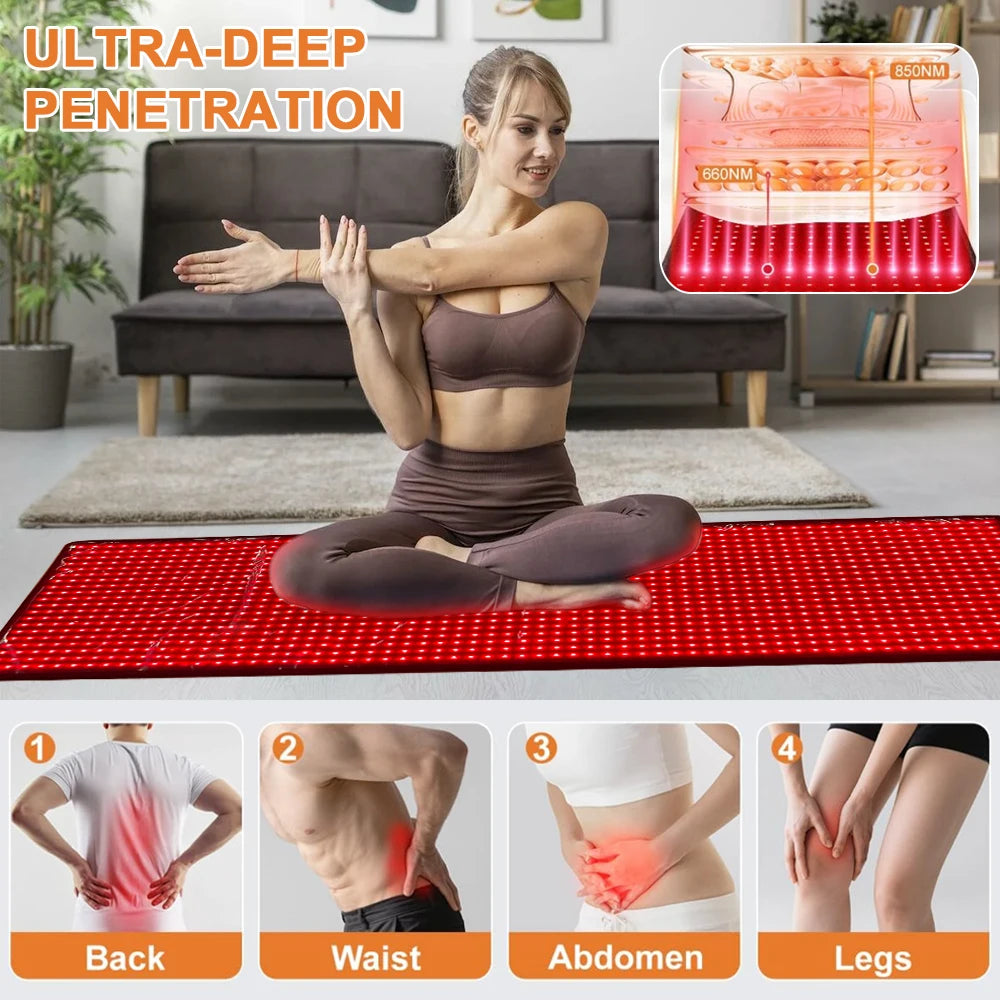 Full Body Near Infrared Light Therapy Mat For Sleep
