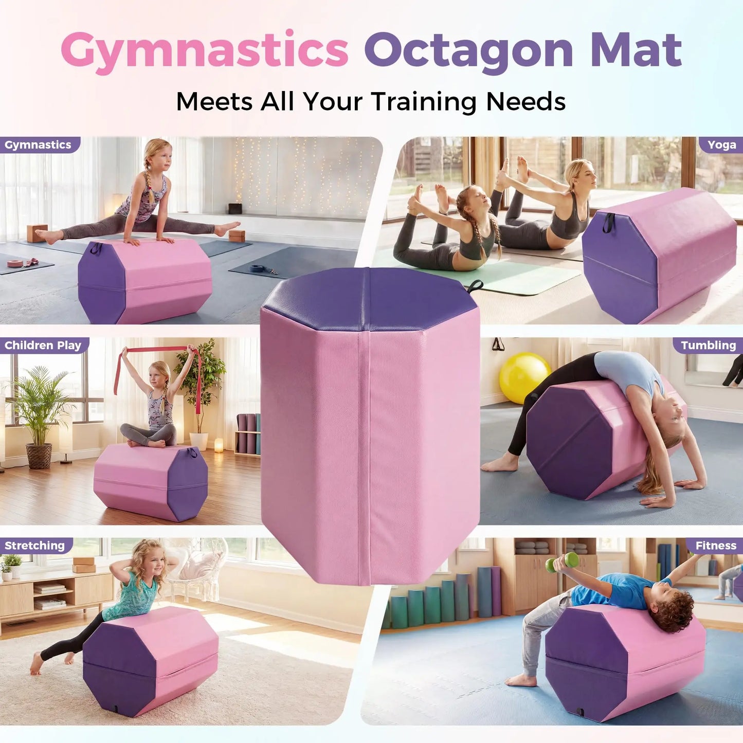 Skill Shape Backbend Somersault Trainer Mat for Home Gymnastics Training