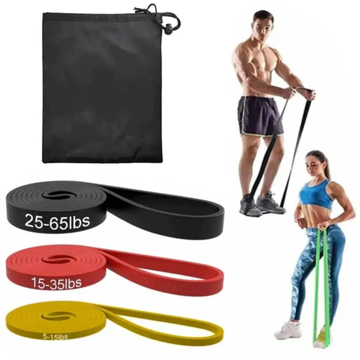 Resistance Loop Bands Set For Yoga Fitness And Strength Training