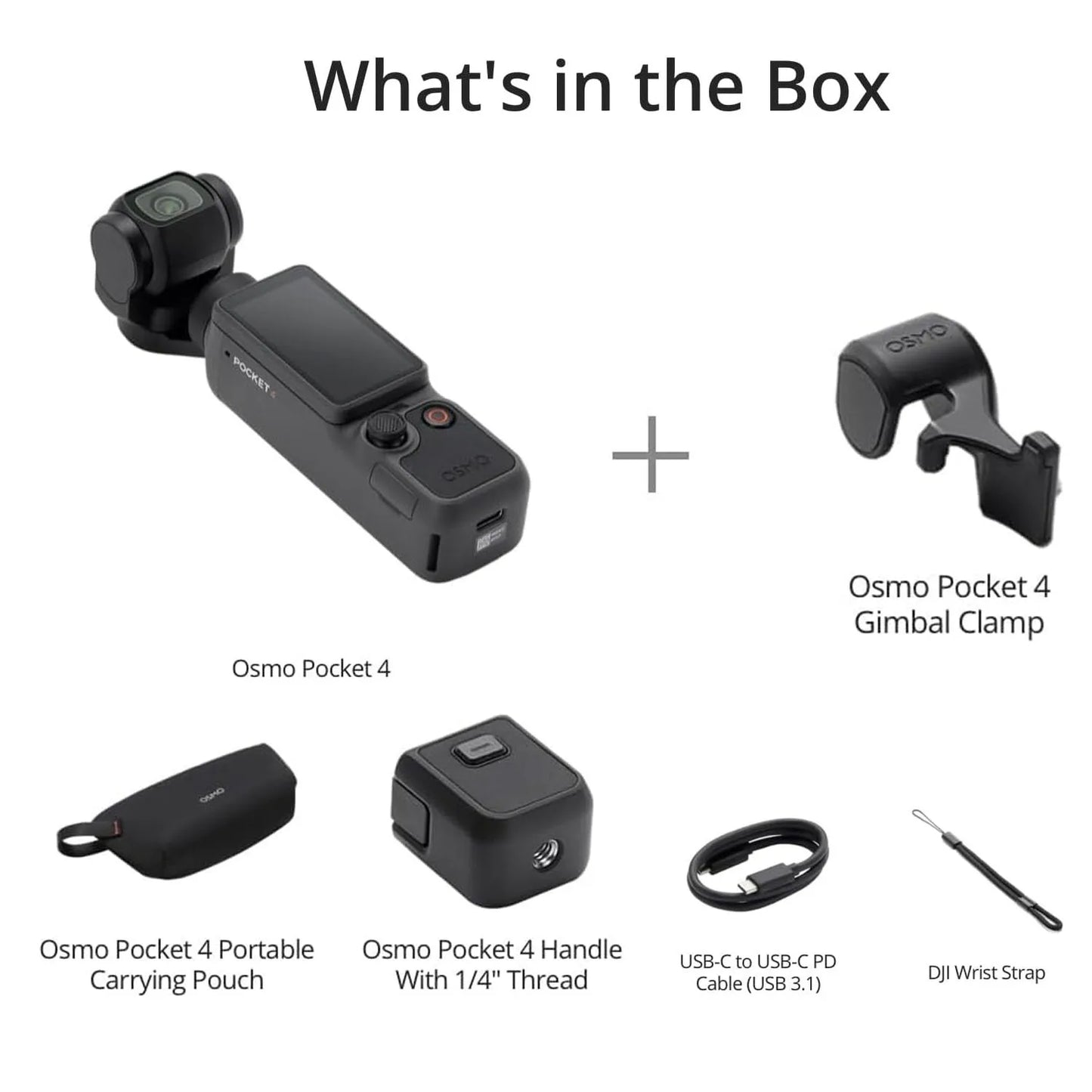 DJI Osmo Pocket 4 Gimbal Camera Standard Combo 4K Video