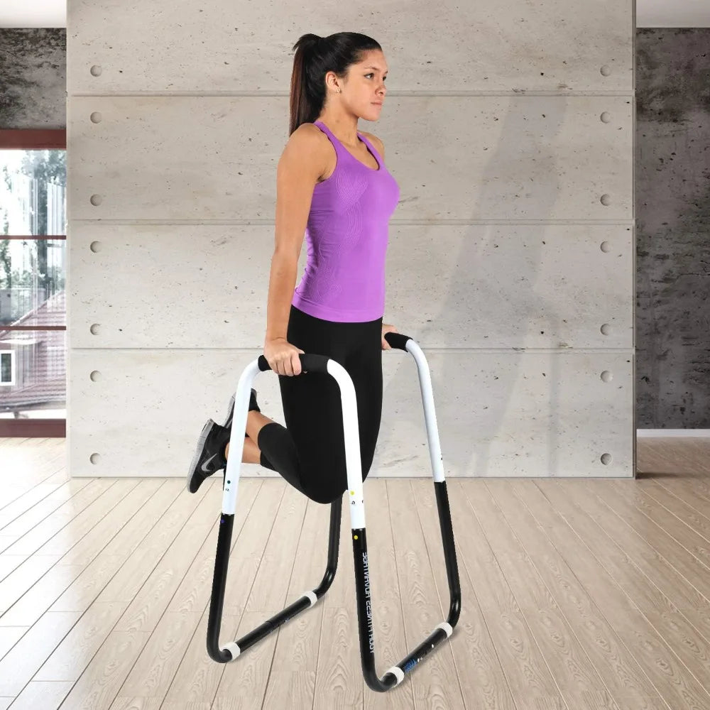 YTYIN Dip Bar Fitness Station Adjustable Folding Stand