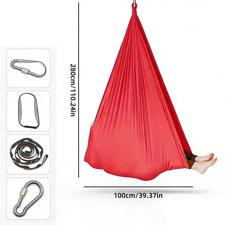Elastic Aerial Yoga Hammock And Sensory Swing For Camping