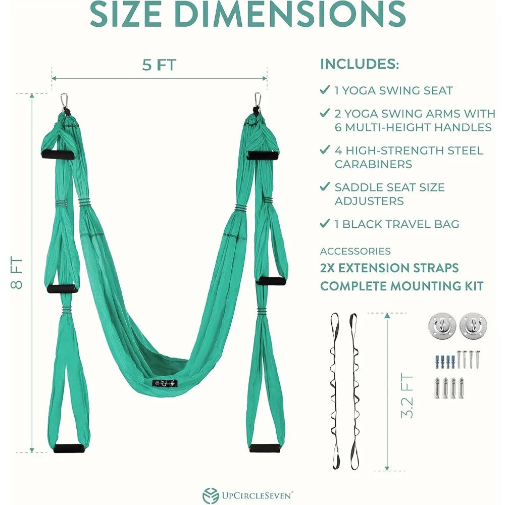 YTYIN UpCircleSeven Aerial Yoga Swing Set Ceiling Mount Accessories