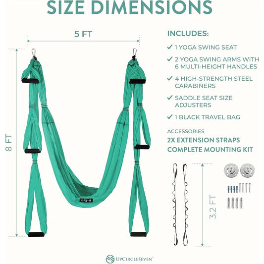 YTYIN UpCircleSeven Aerial Yoga Swing Set Ceiling Mount Accessories