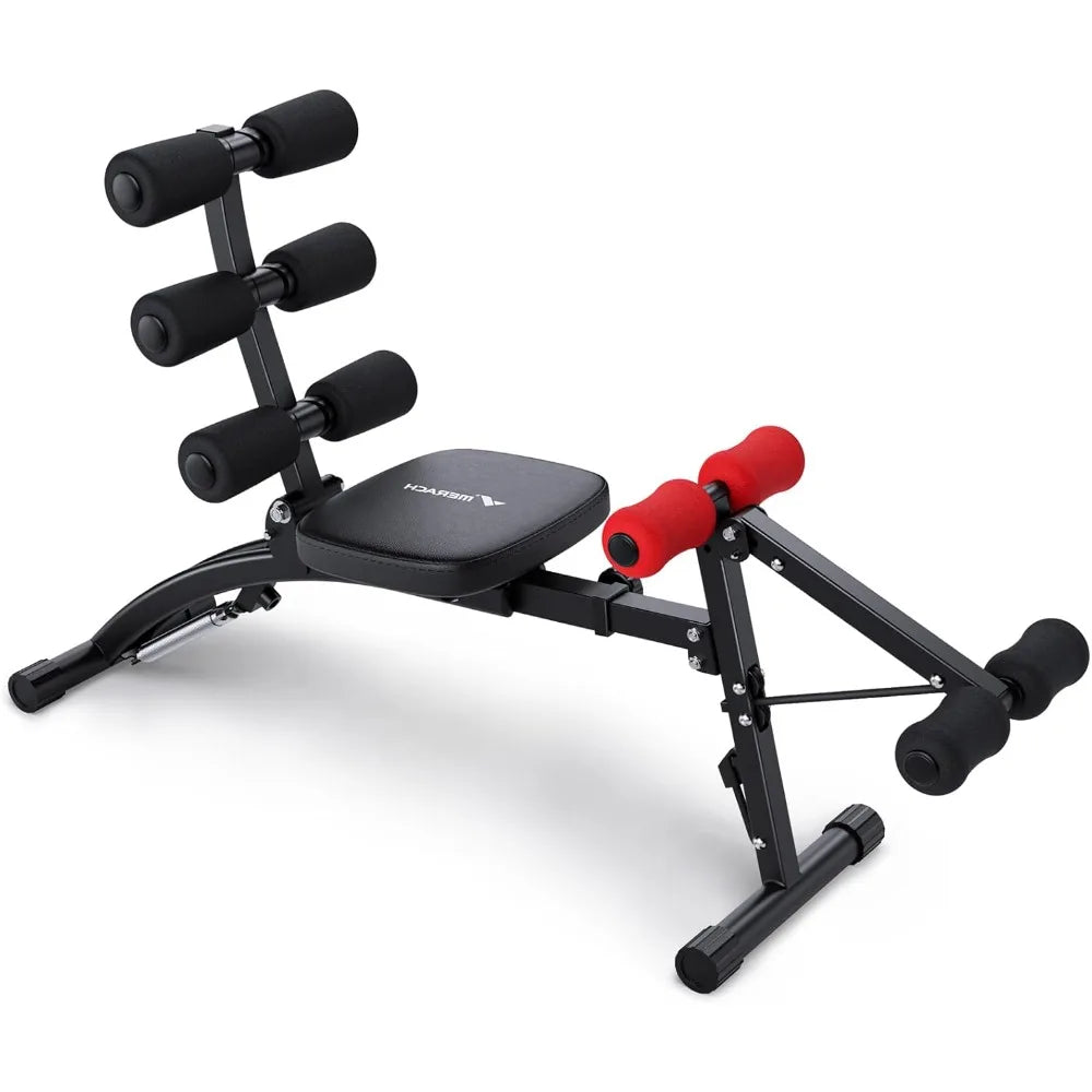 MERACH Ab Trainer Adjustable Home Gym Bench For Core Strength