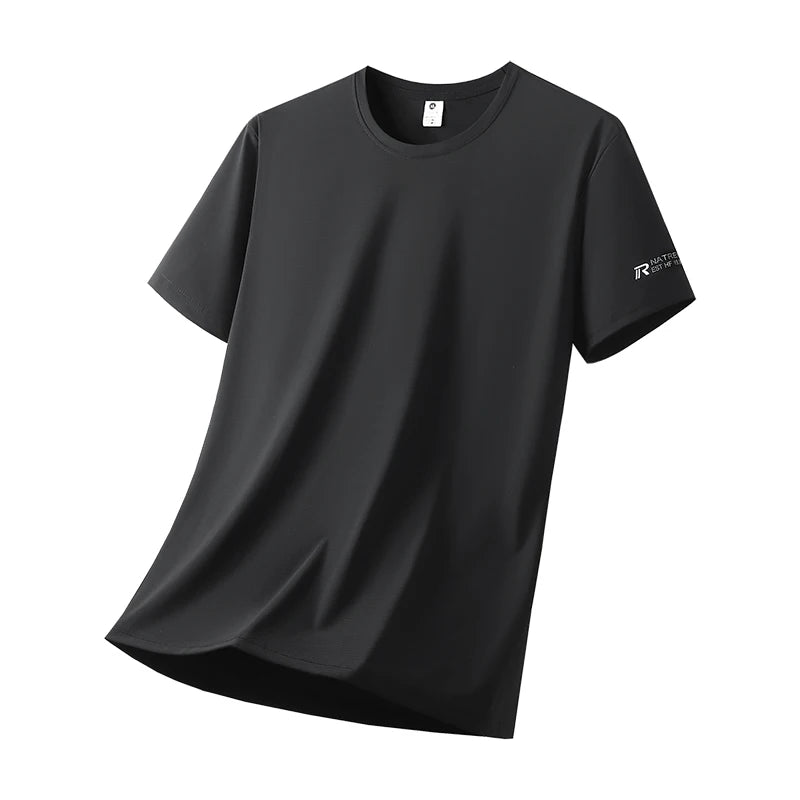 Unisex Quick Dry Ice Silk T Shirt Polyester Breathable Sports Top