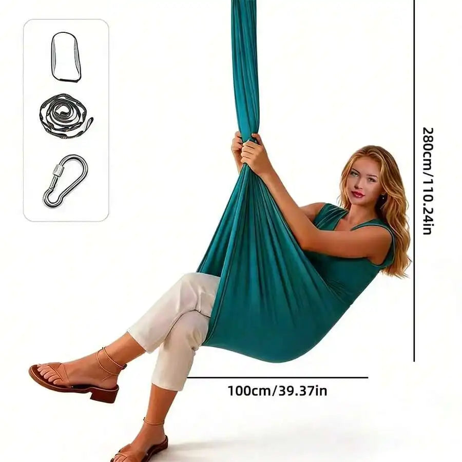 Elastic Aerial Yoga Hammock And Sensory Swing For Camping