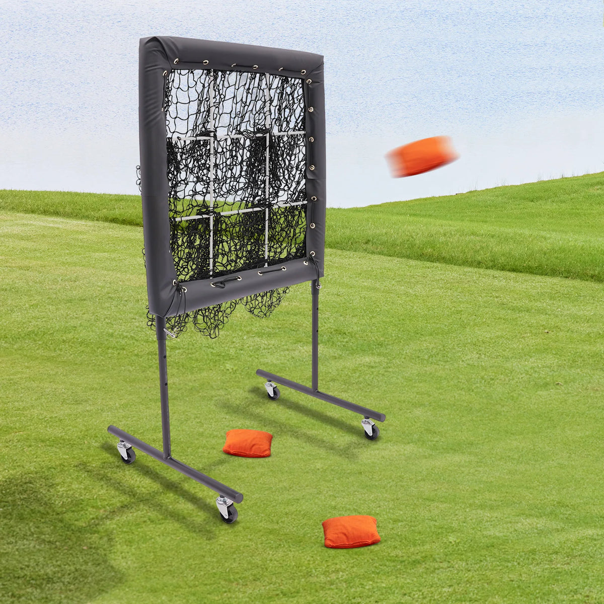 Adjustable Baseball Training Net for Hitting and Pitching Practice