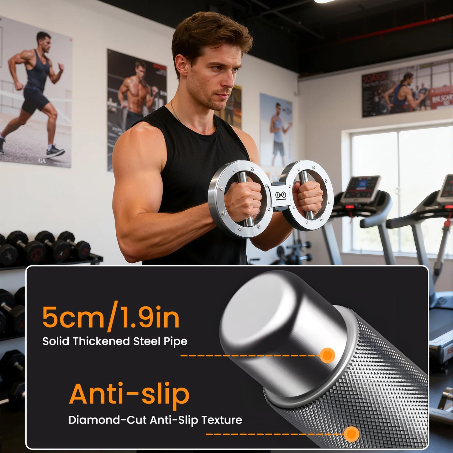 Rotator Machine Forearm Exerciser Grip Strength Trainer