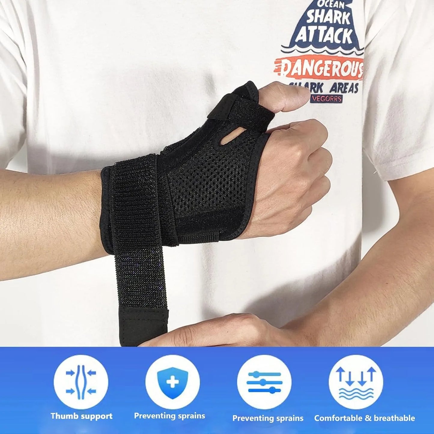 Thumb Splint Support Brace for Arthritis and Carpal Tunnel Breathable
