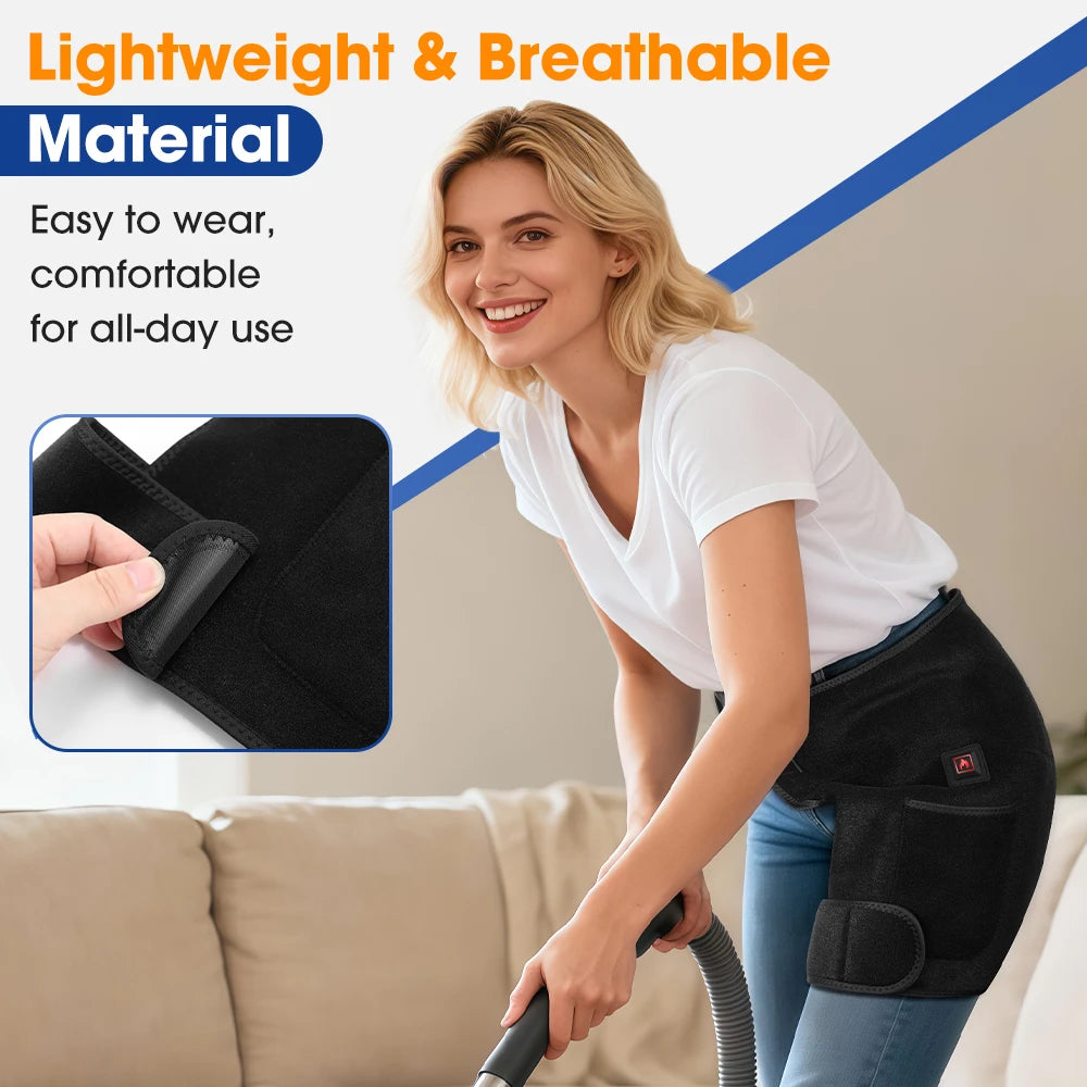 Hailicare USB Charging Heated Hip Support Brace Infrared 660nm