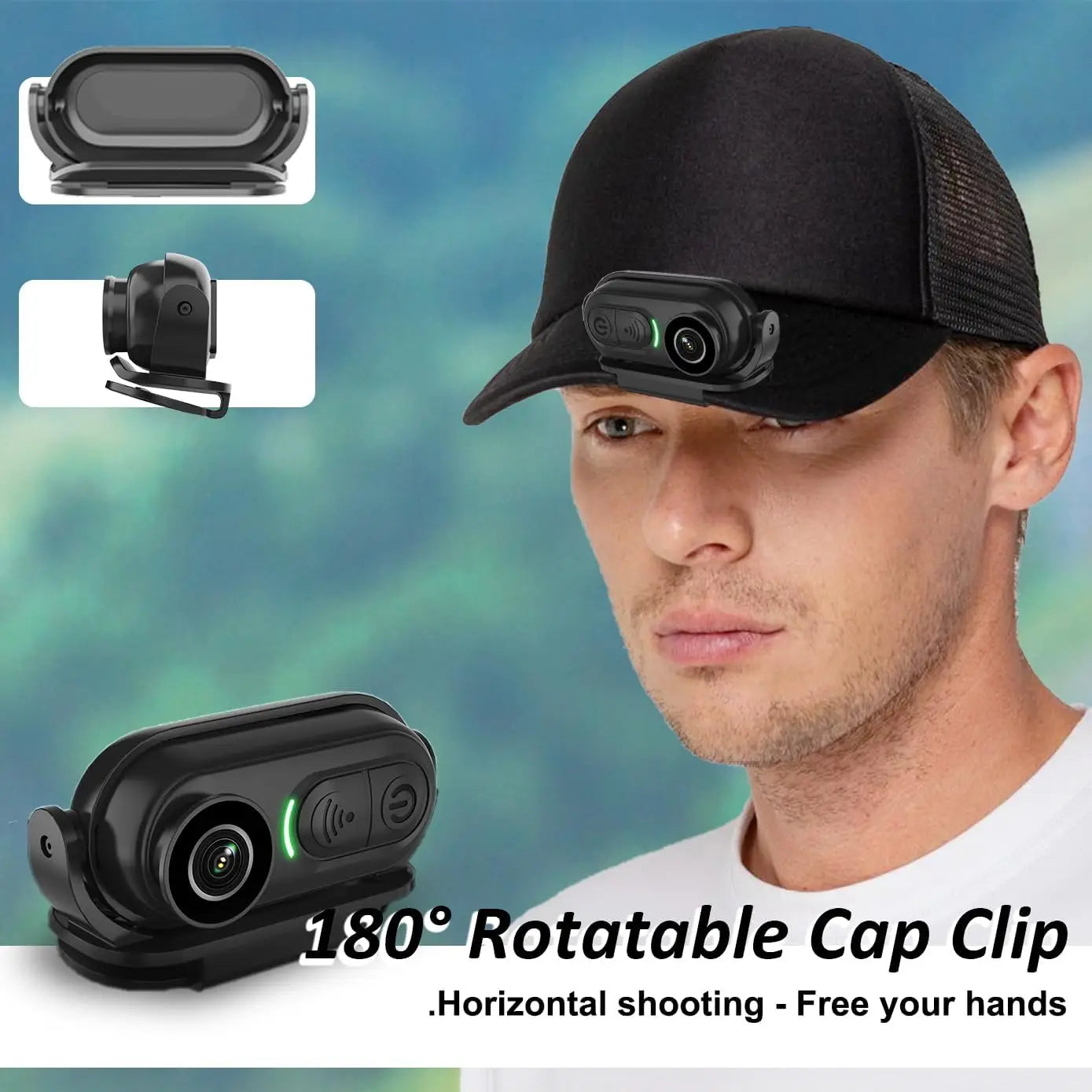 4K Wearable Action Camera 128GB With Hands Free POV Recording
