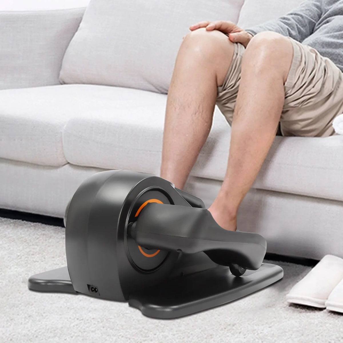 Motorized Under Desk Elliptical Pedal Exerciser With Remote Control