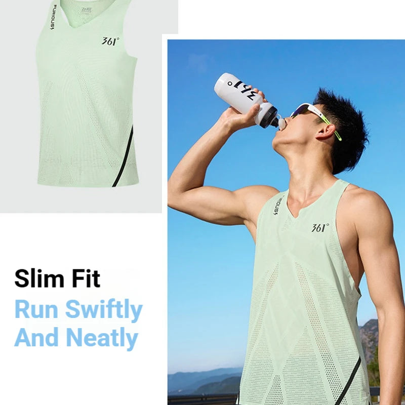 361 Furious Mens Sports Vest Slim Fit Fast Dry Breathable