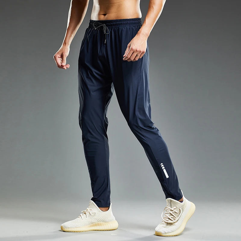 Men Quick Dry Jogging Sweatpants Elastic Fitness Pants