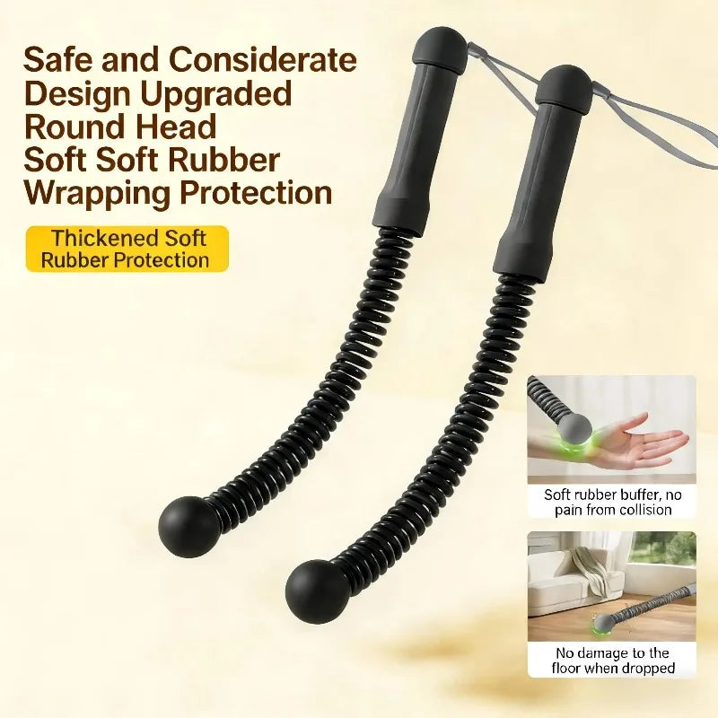 Quiet Cordless Weighted Battle Rope for Home Gym Strength Training