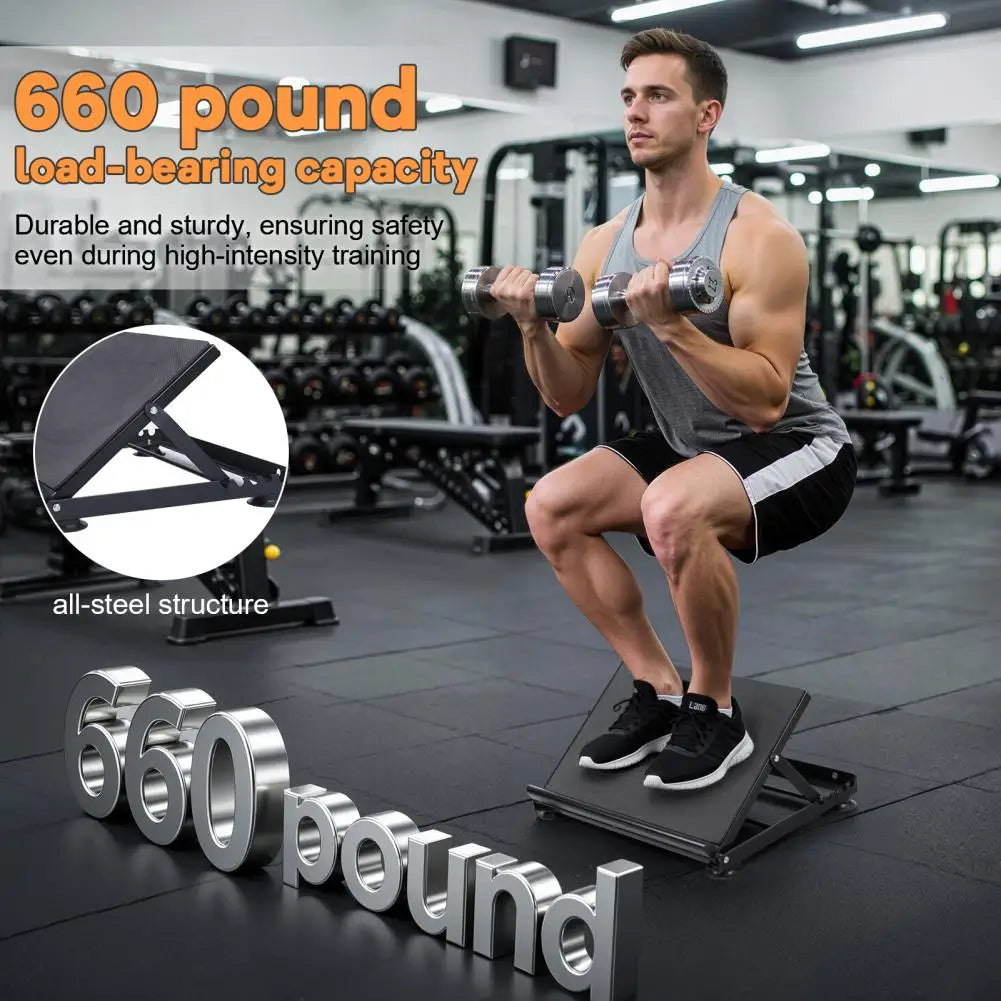 Heavy Duty Slant Board For Squats And Calf Stretching
