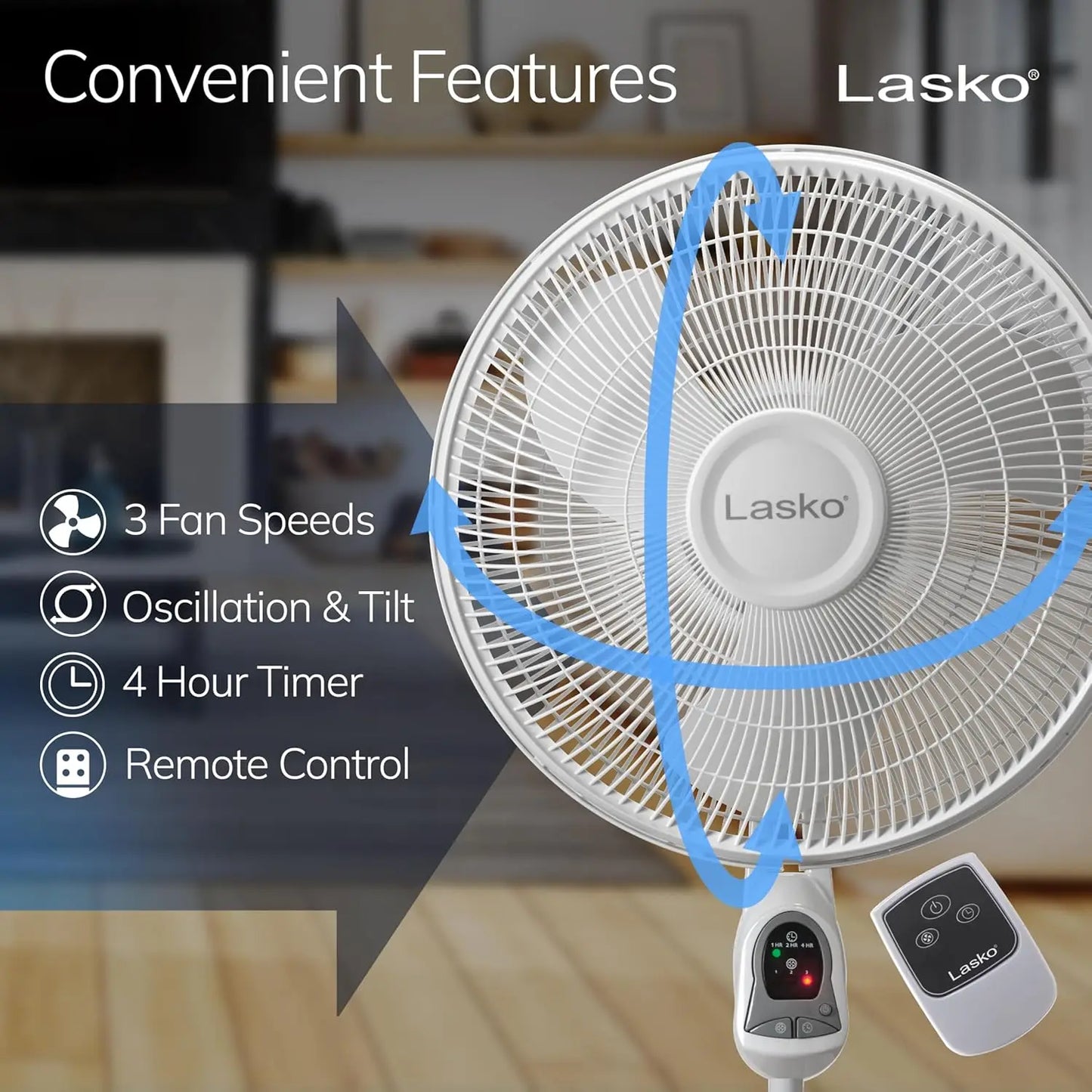 Oscillating Pedestal Fan For Indoor Use In Living Room