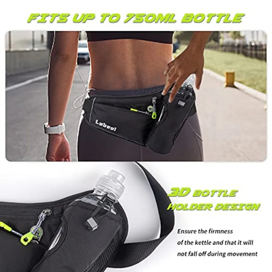 Waterproof Waist Pack Hydration Belt With Water Bottle Holder