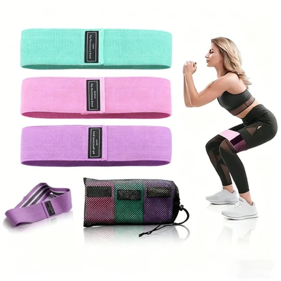 Elastic Resistance Bands For Yoga Pilates Hip And Home Workouts