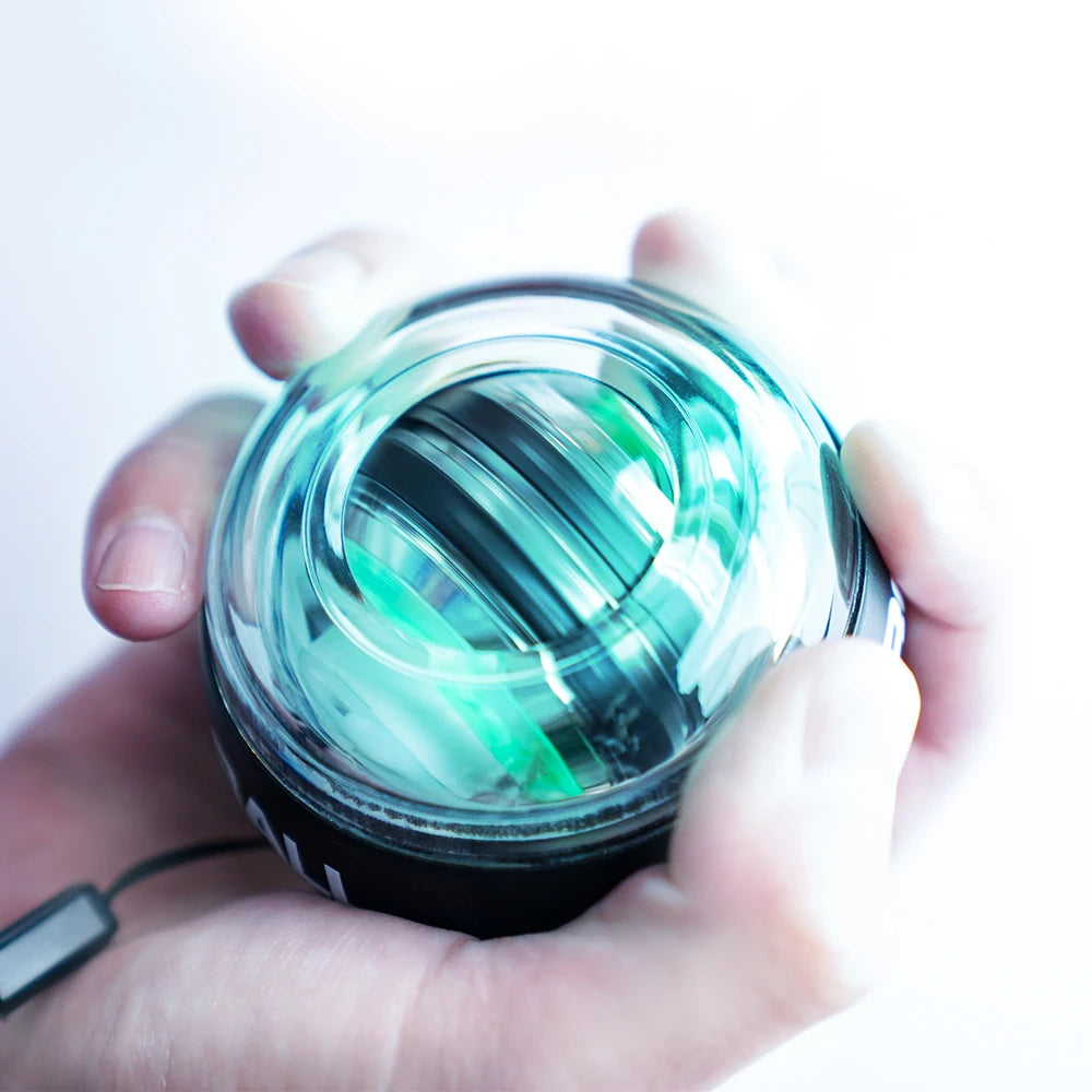 LED Wrist Power Trainer Ball Gyro Self-Starting Strengthener