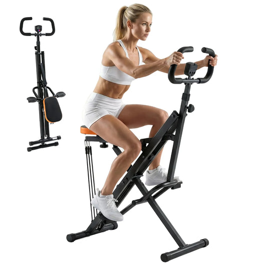 Foldable Squat Machine Adjustable Resistance Lower Body Strength Training Gear