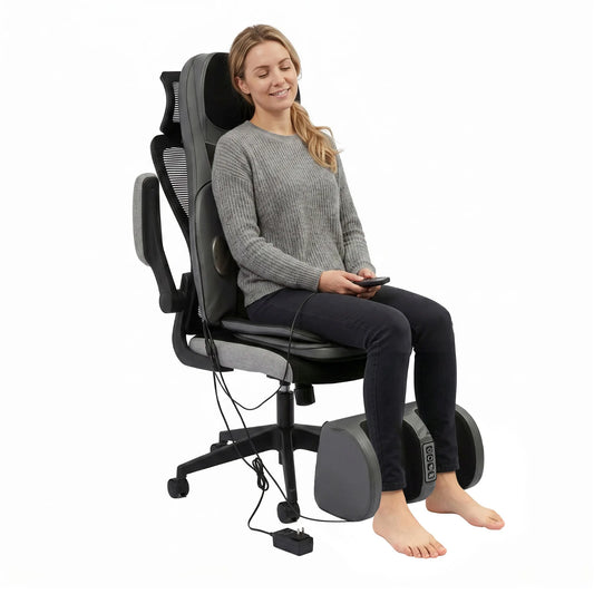 Full Body Massage Chair Pad With Three In One Massager