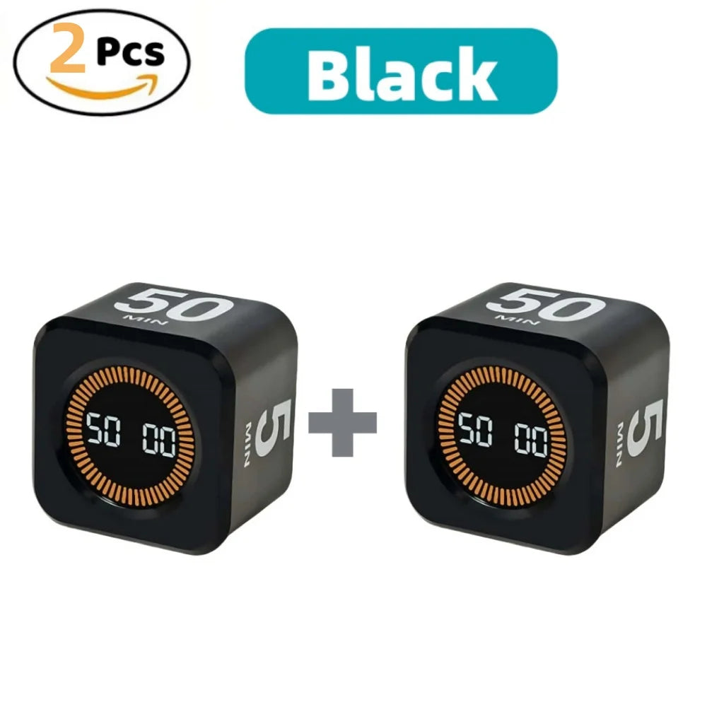 Pomodoro Timer LED Display Silent Eco Friendly Kitchen Timer