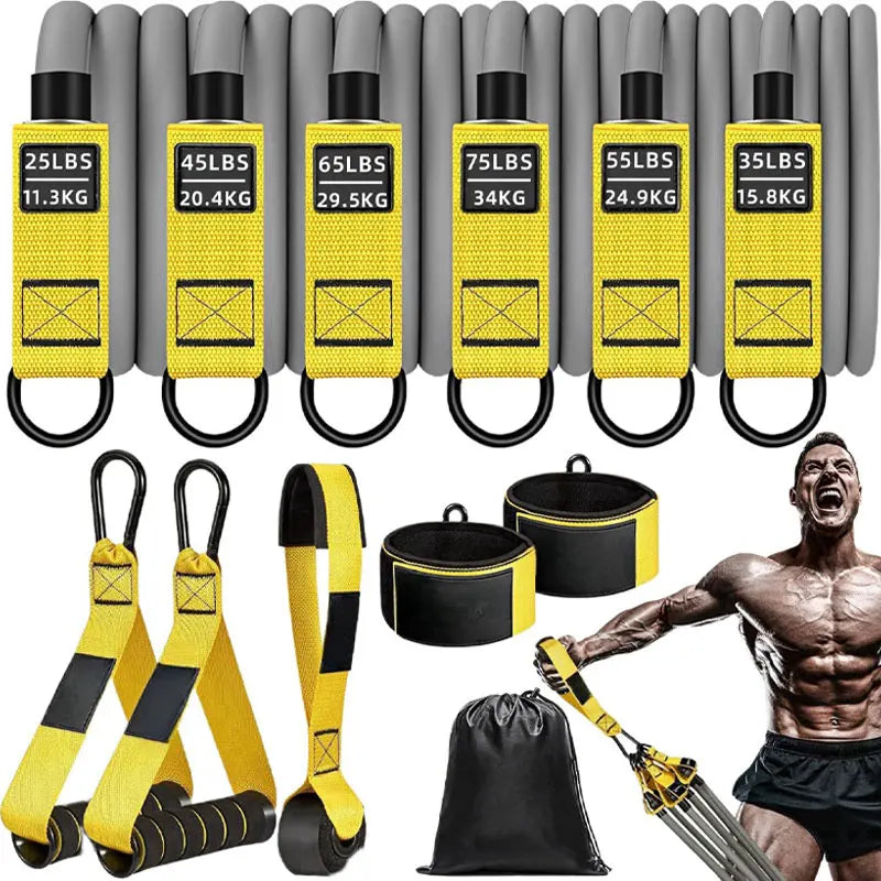 Premium Resistance Strap With Handle For Strength Training