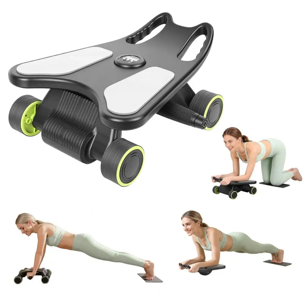 Abdominal Roller With Elbow Support Four-Wheel Training Equipment