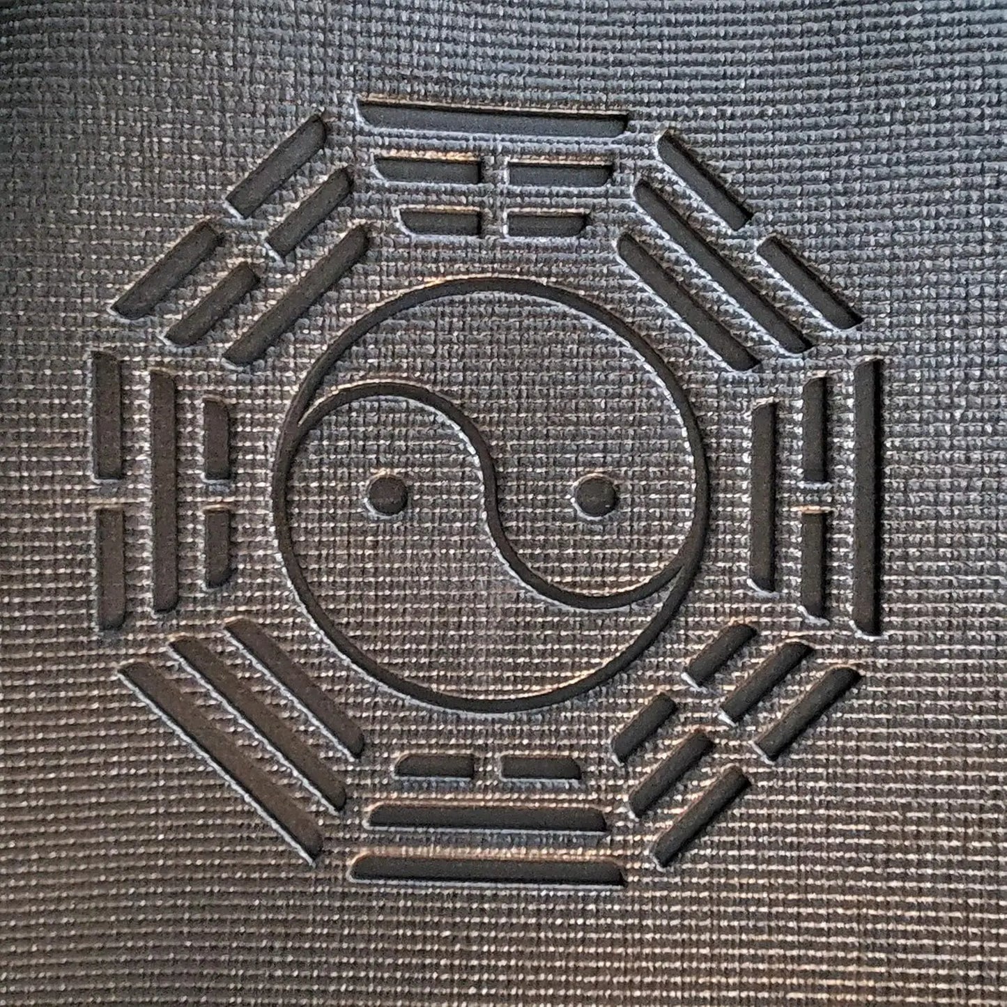 YTYIN Round Yoga Mat Meditation Tai Chi Yin Yang Design