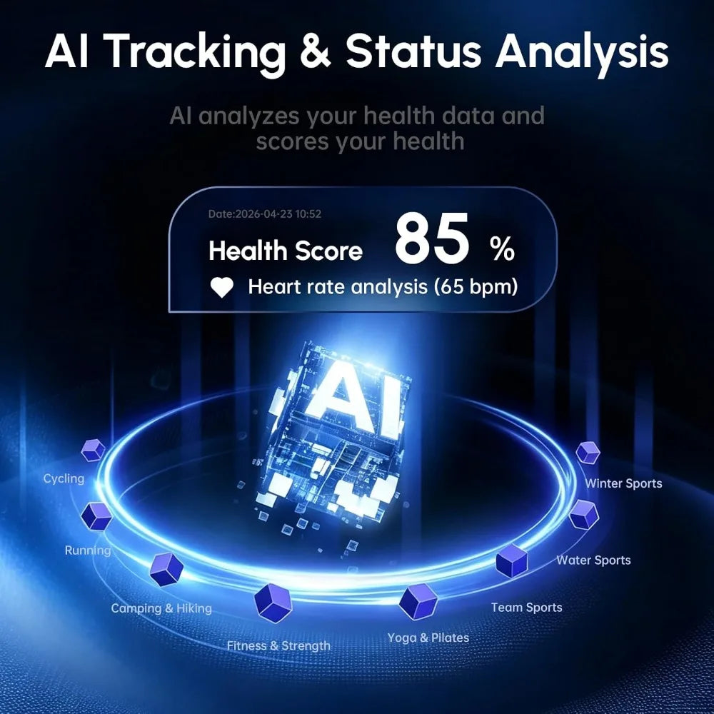Fitness Bracelet Health Tracker With Heart Rate Sleep Monitoring Waterproof