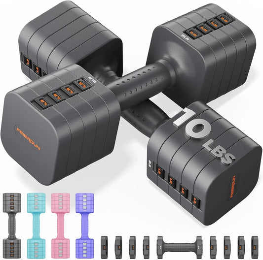FED Fitness FEIERDUN 5-In-1 Adjustable Dumbbells Set Of 2