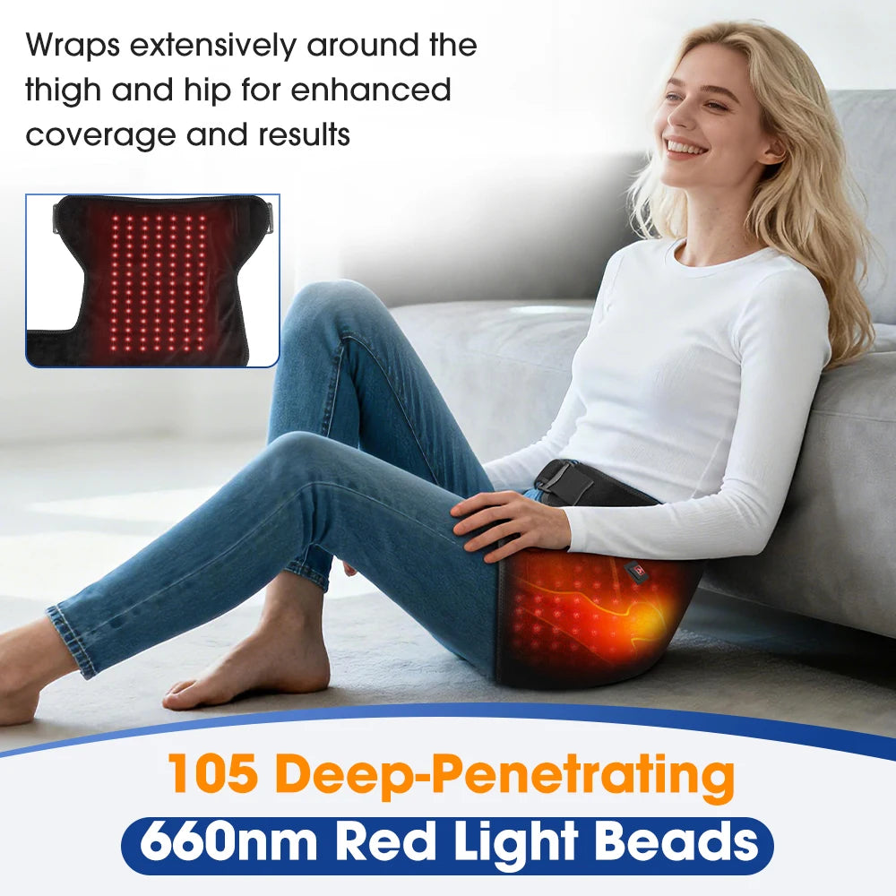 Hailicare USB Charging Heated Hip Support Brace Infrared 660nm
