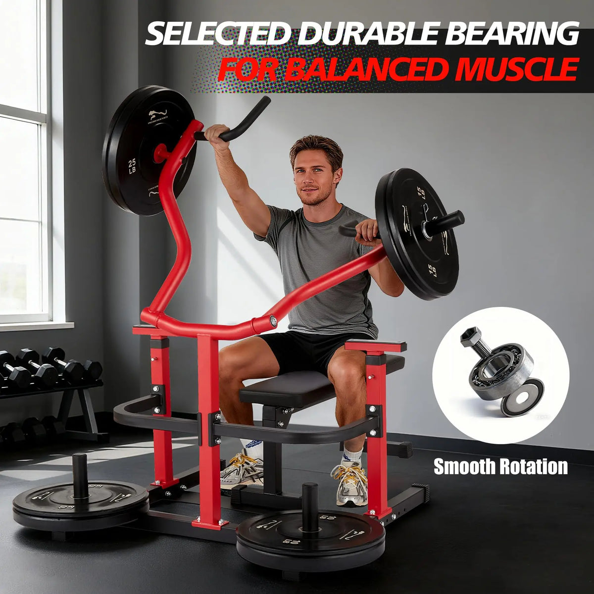 Chest Press Machine With Independent Arms For Home Gym Training