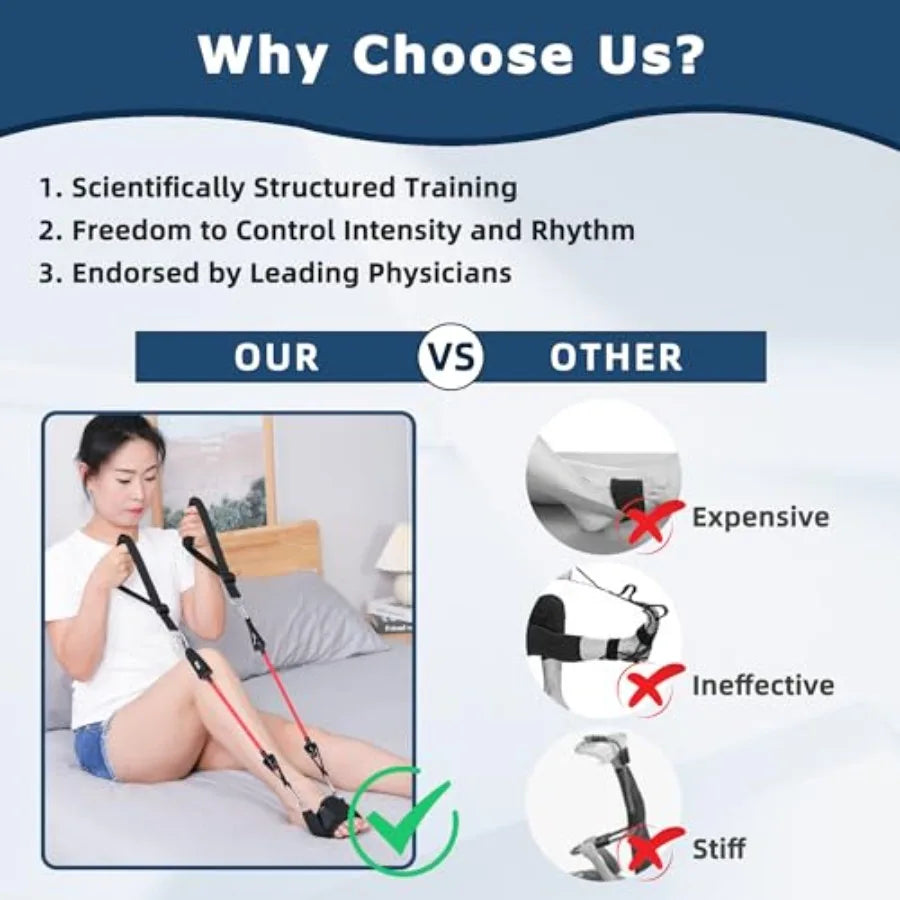 Knee Replacement Recovery Aids Leg Stretcher for Rehab